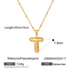 Wholesale Jewelry Basic Simple Style Classic Style Letter 304 Stainless Steel 18K Gold Plated Plating Pendant Necklace