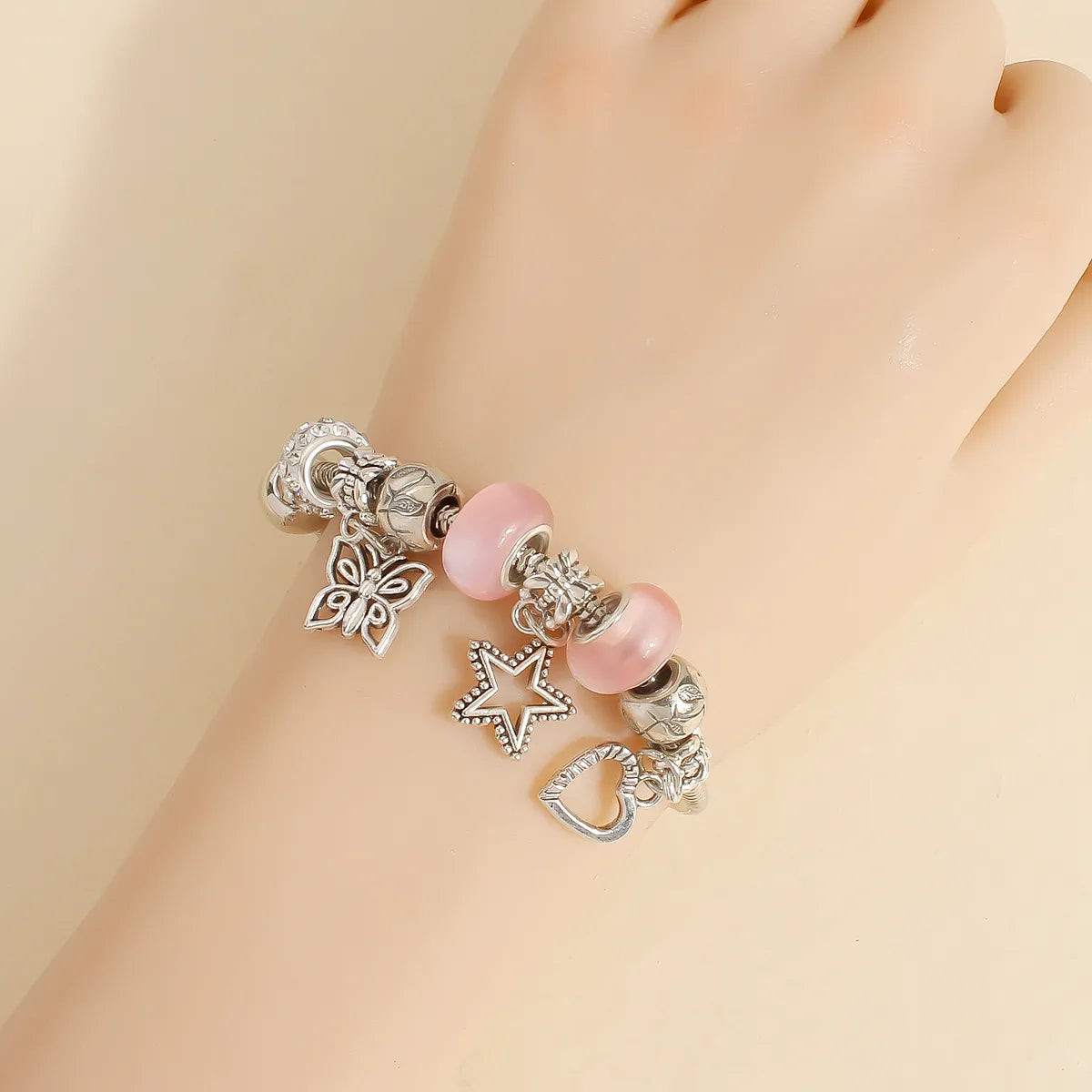 Wholesale Jewelry Basic Simple Style Classic Style Star Heart Shape Crown Alloy Beaded Bracelets