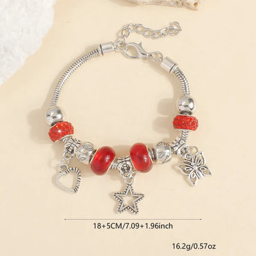 Wholesale Jewelry Basic Simple Style Classic Style Star Heart Shape Crown Alloy Beaded Bracelets