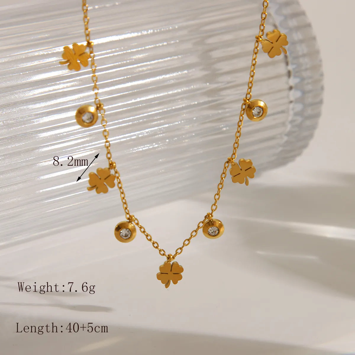 Wholesale Jewelry Basic Simple Style Commute Geometric Star Flower 304 Stainless Steel 18K Gold Plated Bracelets Necklace