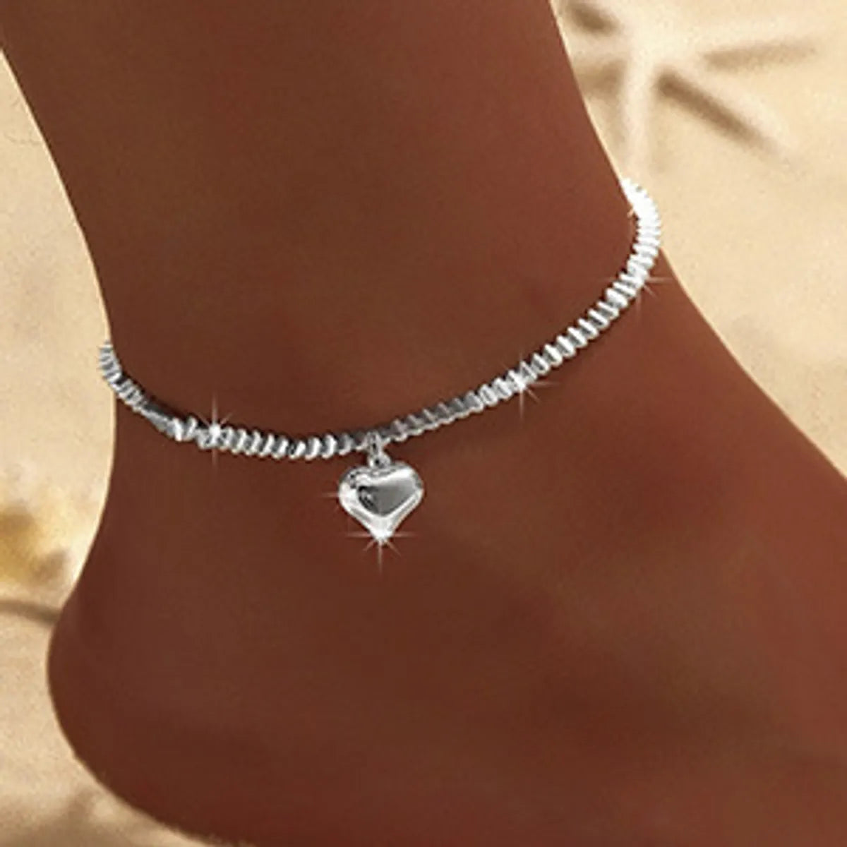 Wholesale Jewelry Beach Simple Style Cross Alloy Copper Anklet