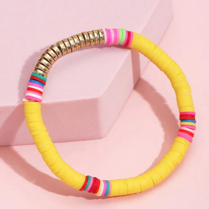 Bohemian Multicolor Alloy Soft Clay Wholesale Bracelets