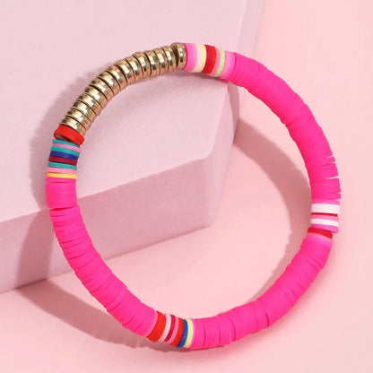 Bohemian Multicolor Alloy Soft Clay Wholesale Bracelets