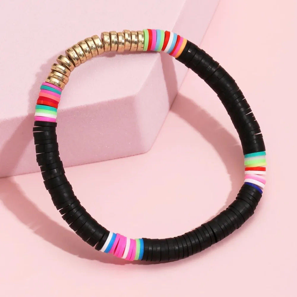 Bohemian Multicolor Alloy Soft Clay Wholesale Bracelets