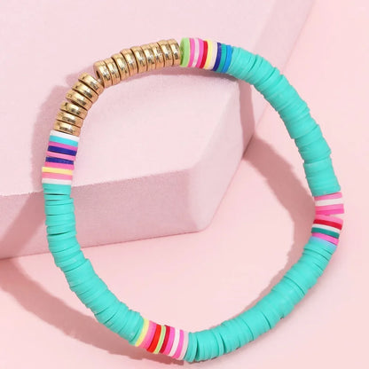 Bohemian Multicolor Alloy Soft Clay Wholesale Bracelets