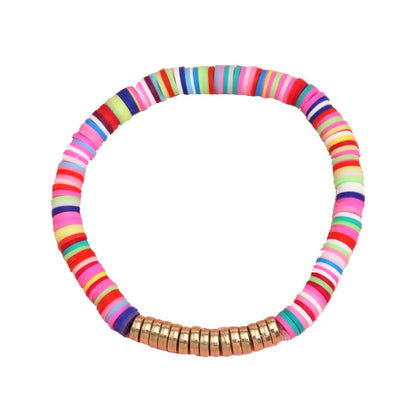 Bohemian Multicolor Alloy Soft Clay Wholesale Bracelets