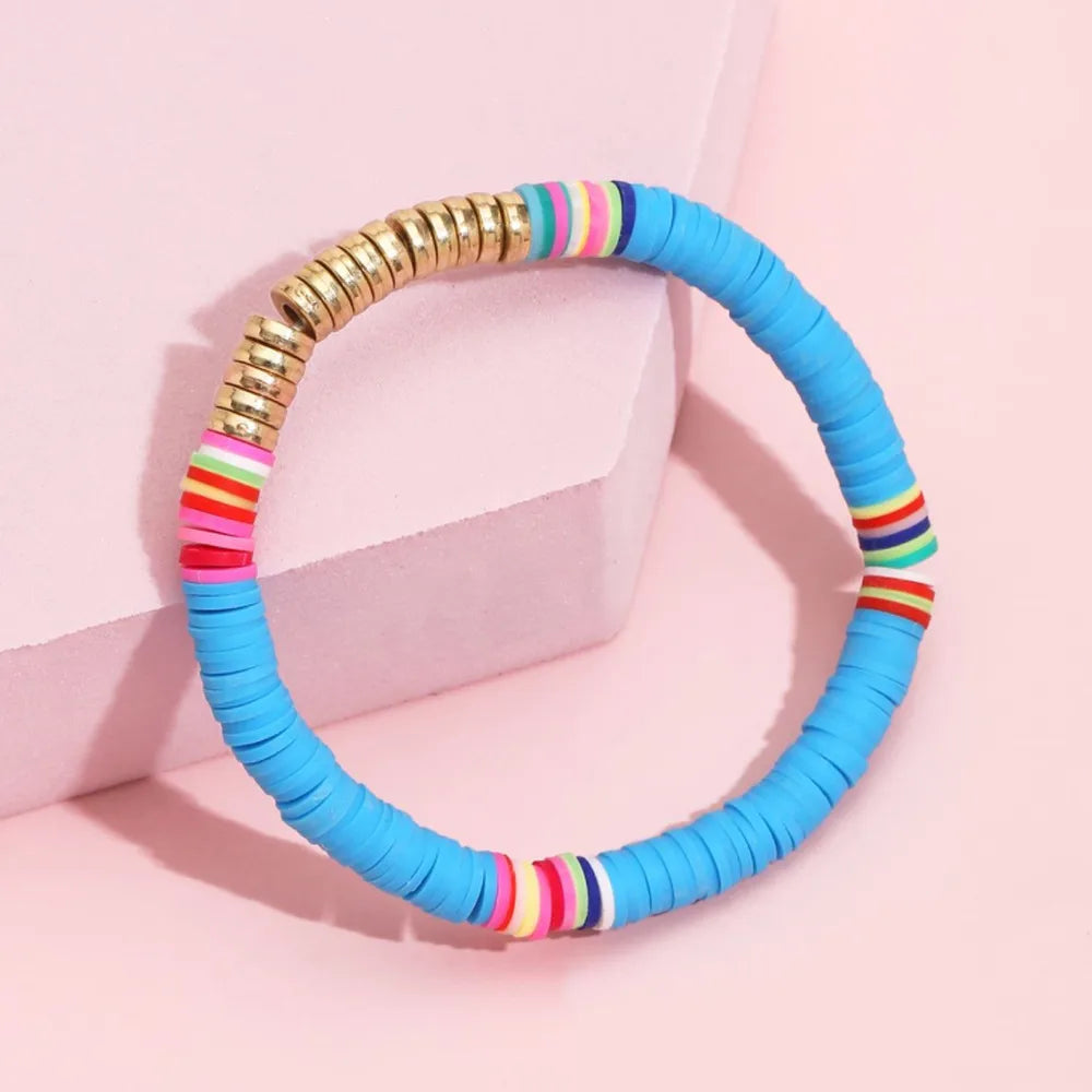 Bohemian Multicolor Alloy Soft Clay Wholesale Bracelets