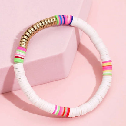 Bohemian Multicolor Alloy Soft Clay Wholesale Bracelets