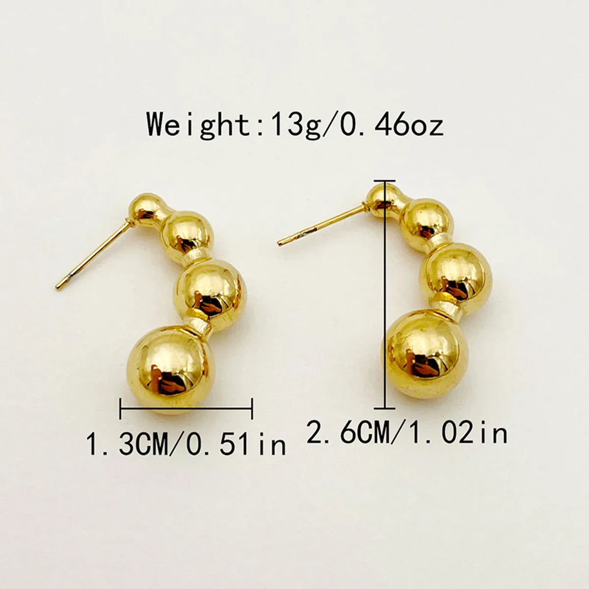 Wholesale Jewelry Bohemian Sweet Heart Shape 304 Stainless Steel 14K Gold Plated Earrings Jewelry Set