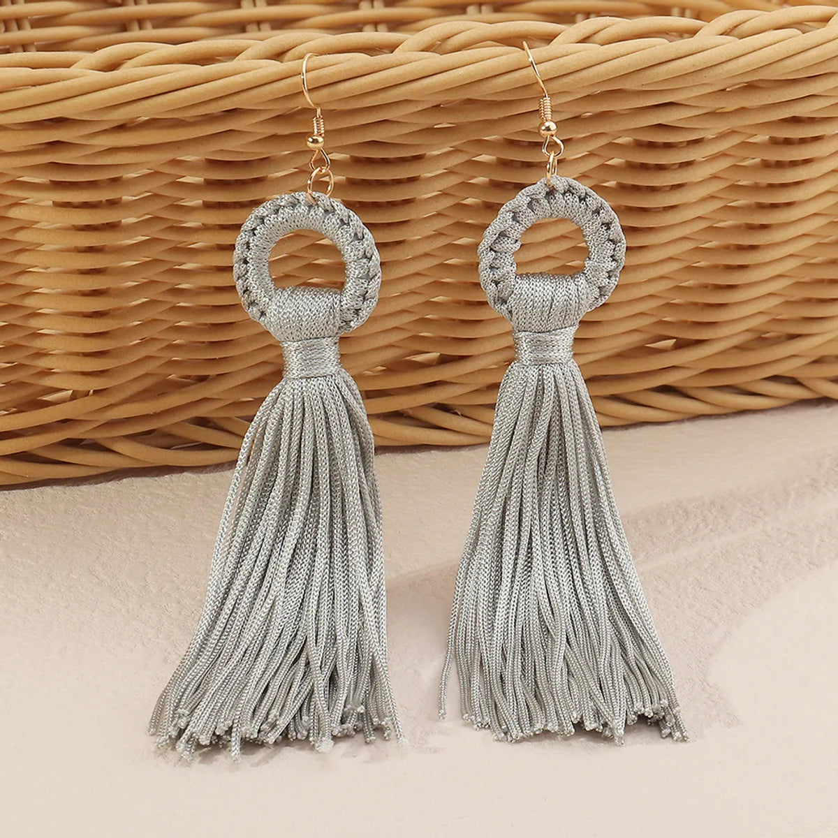 Wholesale Jewelry Bohemian Tassel Long Multicolor Earrings Gooddiy