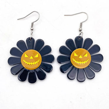 Wholesale Jewelry Cartoon Style Pumpkin Letter Arylic Drop Earrings