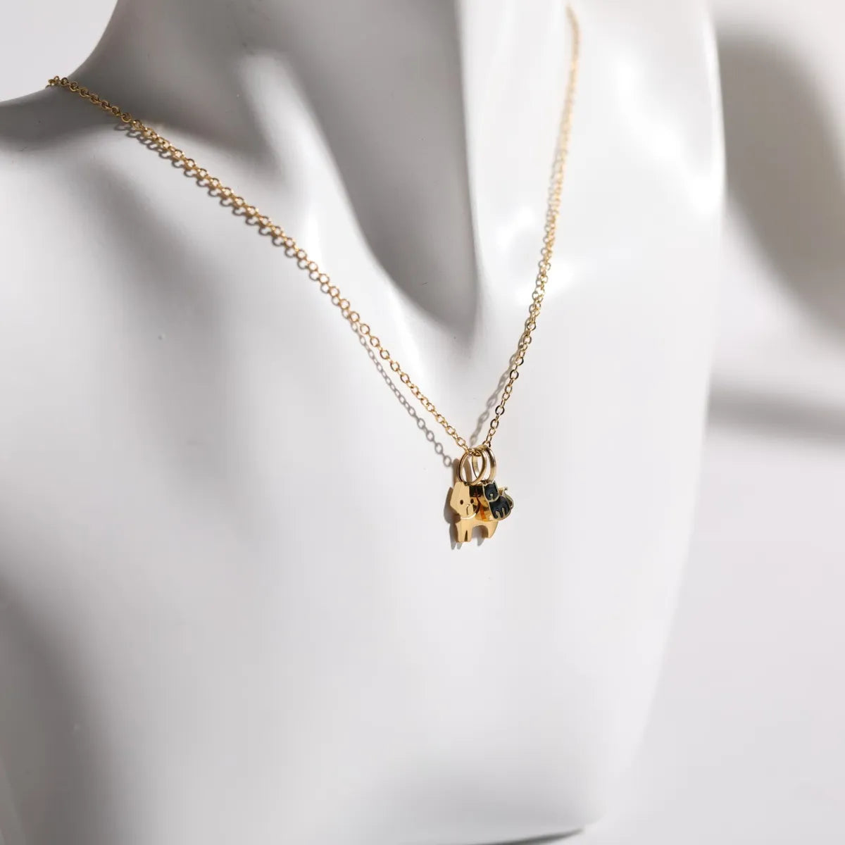 Wholesale Jewelry Casual Cat 201 Stainless Steel 304 Stainless Steel 18K Gold Plated Pendant Necklace