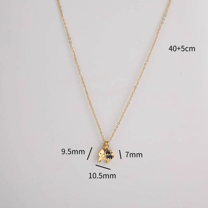 Wholesale Jewelry Casual Cat 201 Stainless Steel 304 Stainless Steel 18K Gold Plated Pendant Necklace