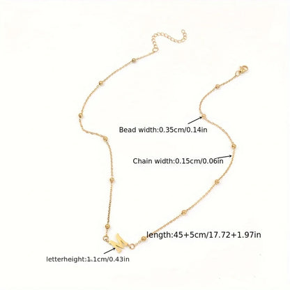 Wholesale Jewelry Casual Classic Style Letter 201 Stainless Steel 304 Stainless Steel Pendant Necklace