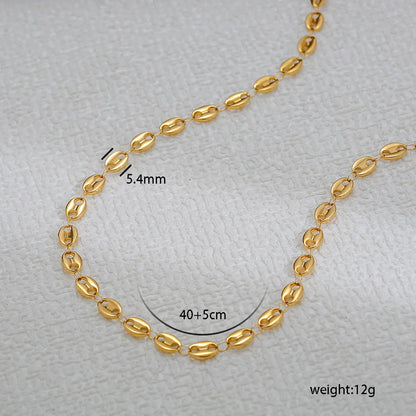 Wholesale Jewelry Casual Classic Style Solid Color 304 Stainless Steel Necklace