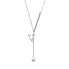 Wholesale Jewelry Casual Elegant Letter 201 Stainless Steel Asymmetrical Necklace