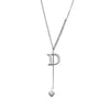 Wholesale Jewelry Casual Elegant Letter 201 Stainless Steel Asymmetrical Necklace