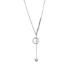 Wholesale Jewelry Casual Elegant Letter 201 Stainless Steel Asymmetrical Necklace