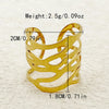 Wholesale Jewelry Casual Hip-Hop Streetwear Irregular Flower 304 Stainless Steel 14K Gold Plated Enamel Plating Hollow Out Rings Bracelets