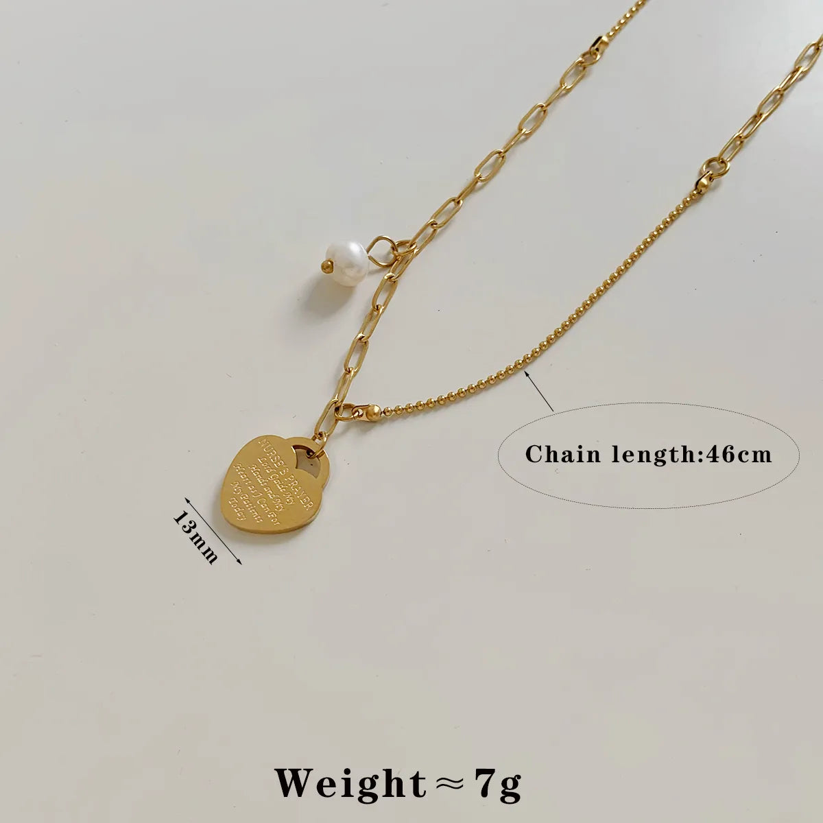 Wholesale Jewelry Casual Modern Style Letter Heart Shape 304 Stainless Steel 16K Gold Plated White Gold Plated Gold Plated Plating Pendant Necklace