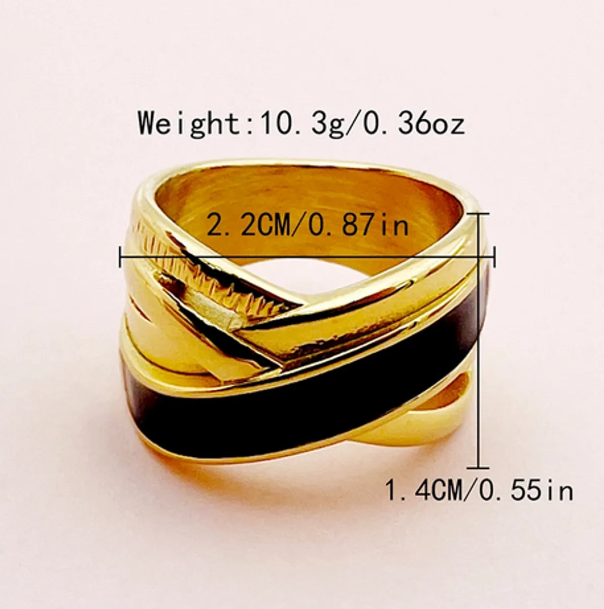 Wholesale Jewelry Casual Modern Style Roman Style Geometric Heart Shape 304 Stainless Steel Zircon 14K Gold Plated Enamel Plating Inlay Rings