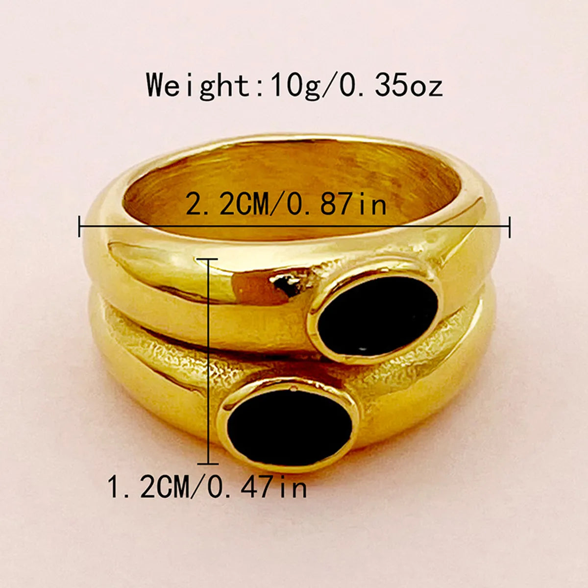 Wholesale Jewelry Casual Modern Style Roman Style Geometric Heart Shape 304 Stainless Steel Zircon 14K Gold Plated Enamel Plating Inlay Rings