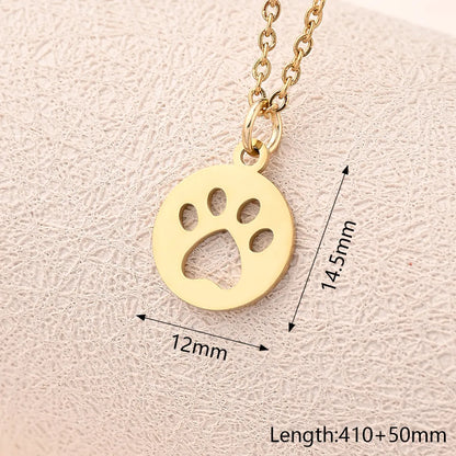 Wholesale Jewelry Casual Modern Style Simple Style Animal Snake Butterfly 304 Stainless Steel Gold Plated Polishing Plating Pendant Necklace