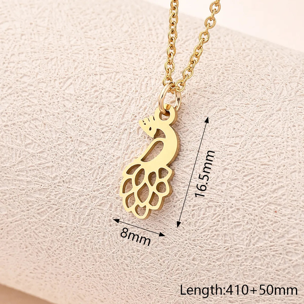 Wholesale Jewelry Casual Modern Style Simple Style Animal Snake Butterfly 304 Stainless Steel Gold Plated Polishing Plating Pendant Necklace