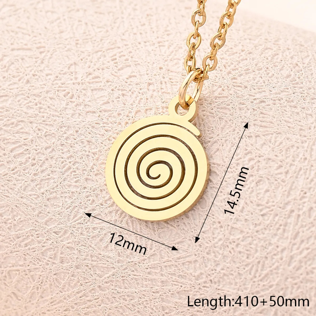 Wholesale Jewelry Casual Modern Style Simple Style Compass Mermaid Snowflake 304 Stainless Steel Gold Plated Polishing Plating Pendant Necklace