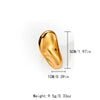 Wholesale Jewelry Casual Modern Style Simple Style Mango 304 Stainless Steel 14K Gold Plated Plating Open Rings