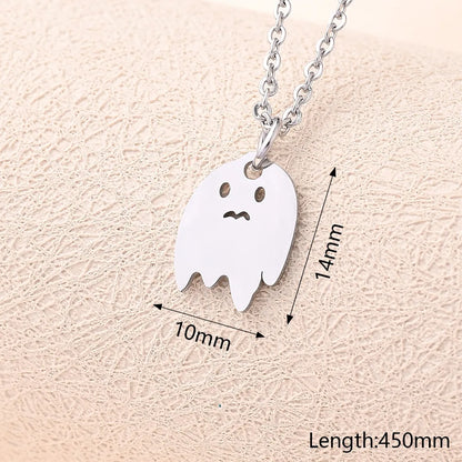 Wholesale Jewelry Casual Modern Style Simple Style Peacock Ghost Snake 304 Stainless Steel Polishing Pendant Necklace