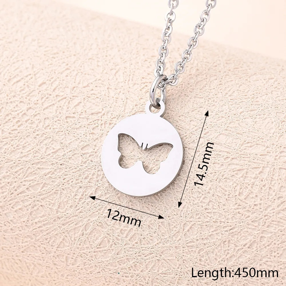 Wholesale Jewelry Casual Modern Style Simple Style Peacock Ghost Snake 304 Stainless Steel Polishing Pendant Necklace