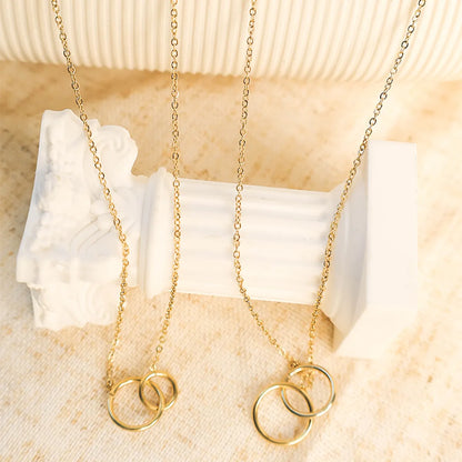 Wholesale Jewelry Casual Modern Style Simple Style Round 304 Stainless Steel 14K Gold Plated Plating Necklace