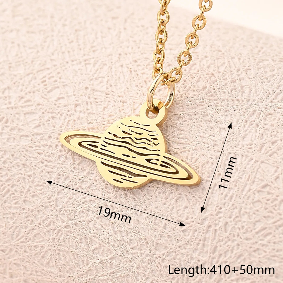 Wholesale Jewelry Casual Modern Style Simple Style Sun Star Moon 304 Stainless Steel Gold Plated Polishing Plating Pendant Necklace