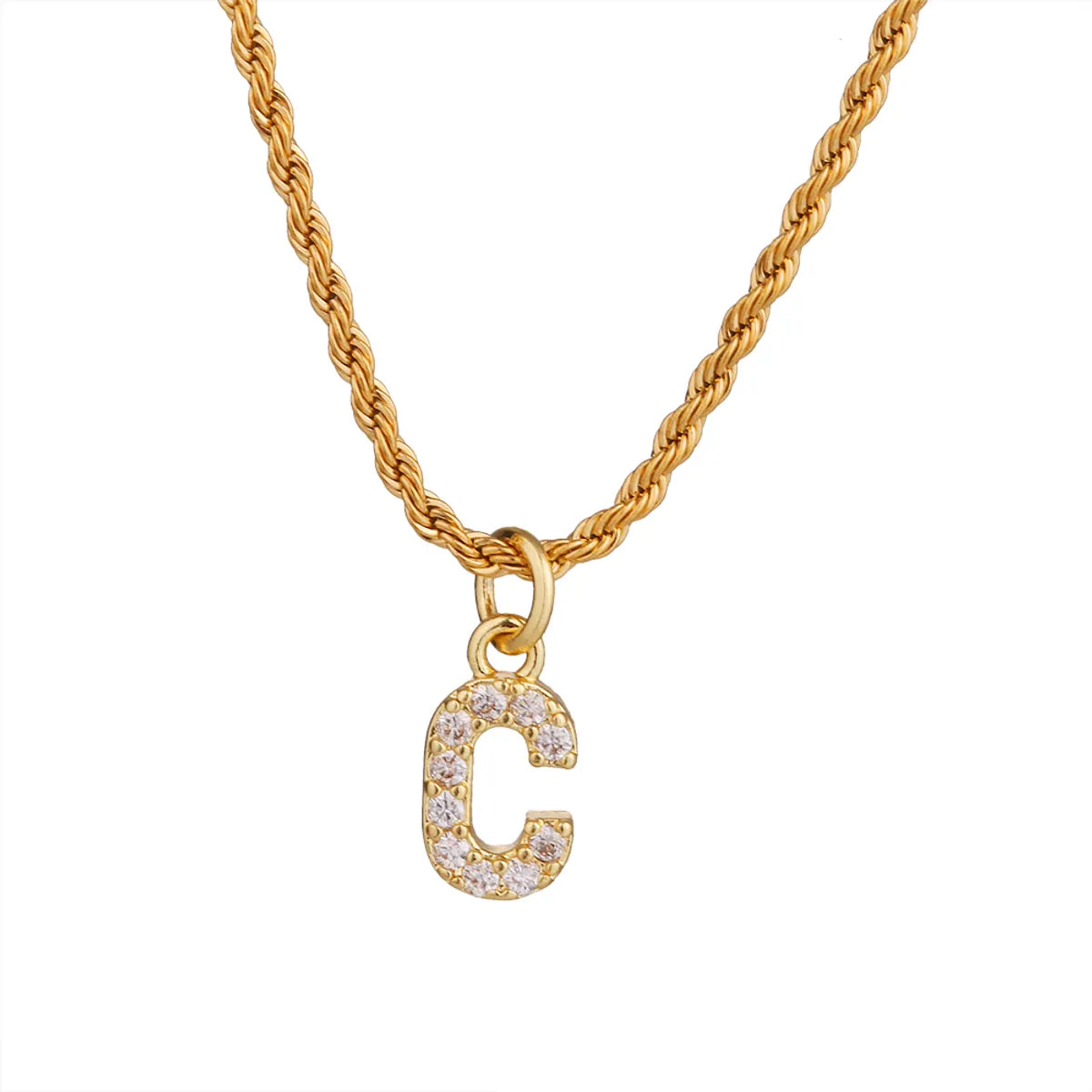 Wholesale Jewelry Casual Shiny Letter 304 Stainless Steel Pendant Necklace