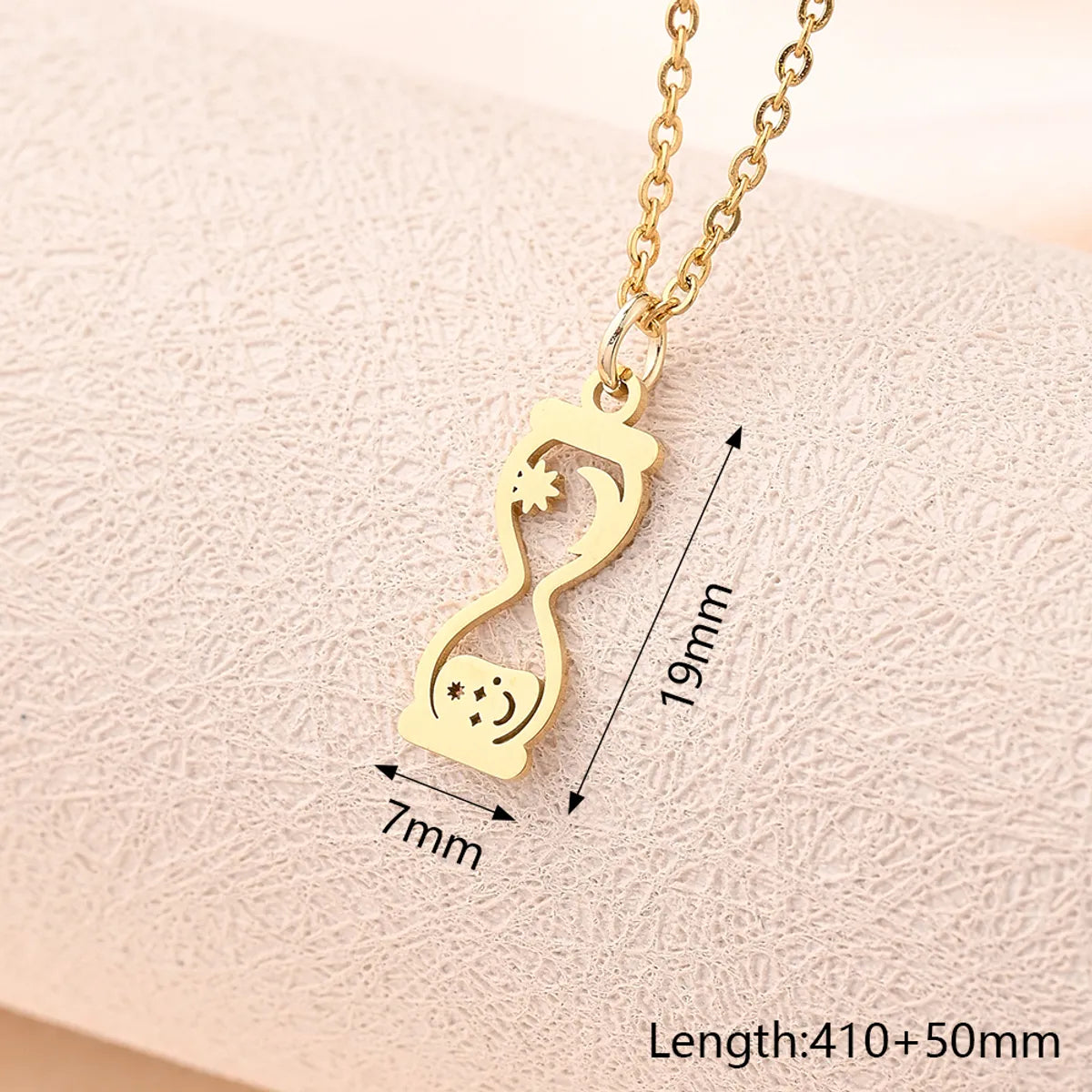 Wholesale Jewelry Casual Simple Style Animal Map Heart Shape 304 Stainless Steel Gold Plated Polishing Necklace