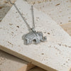 Wholesale Jewelry Casual Simple Style Elephant 304 Stainless Steel 18K Gold Plated Plating Pendant Necklace