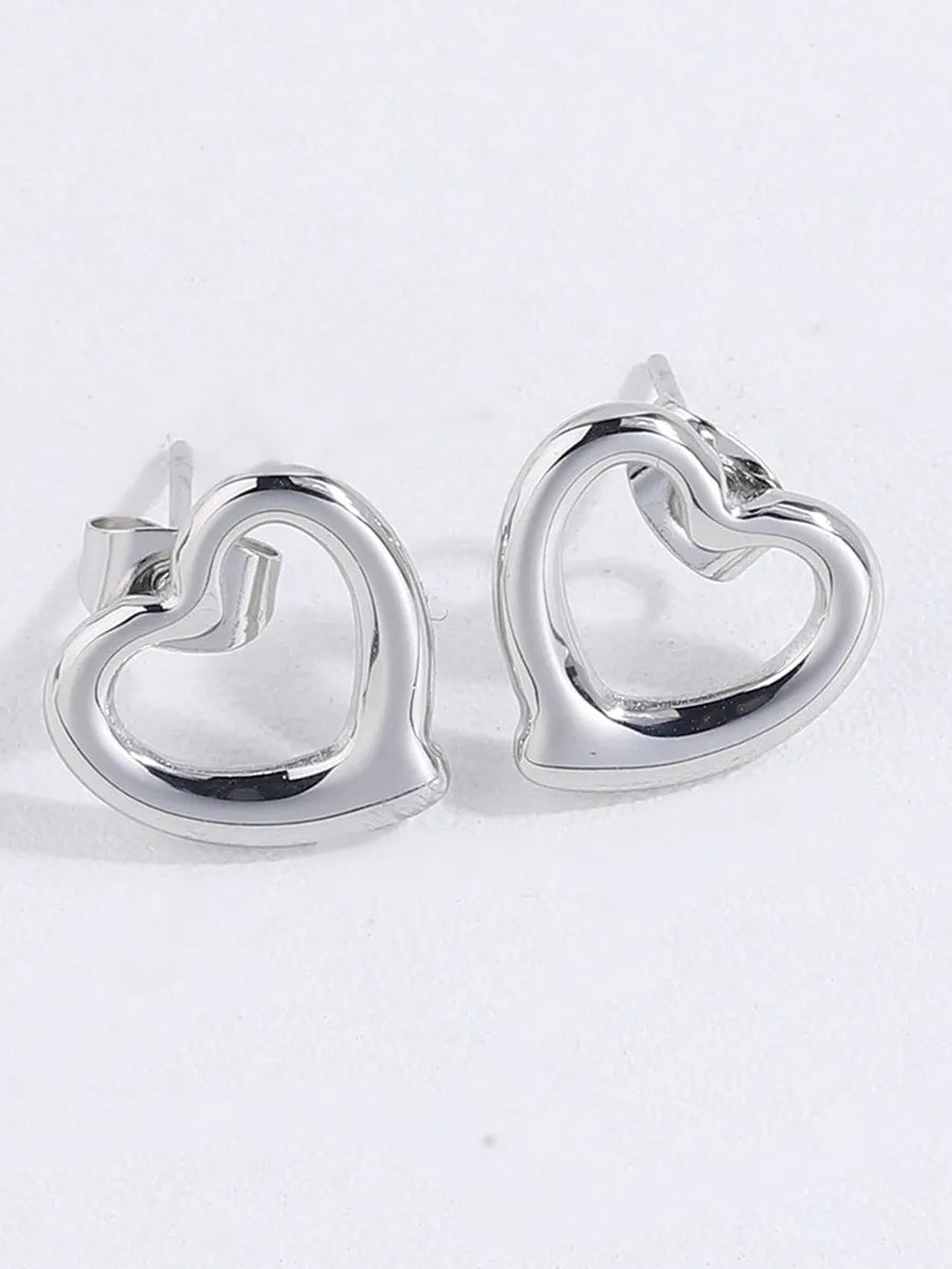 Wholesale Jewelry Casual Simple Style Heart Shape 304 Stainless Steel Jewelry Set