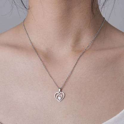 Wholesale Jewelry Casual Simple Style Infinity Life Tree 201 Stainless Steel Polishing Hollow Out Pendant Necklace