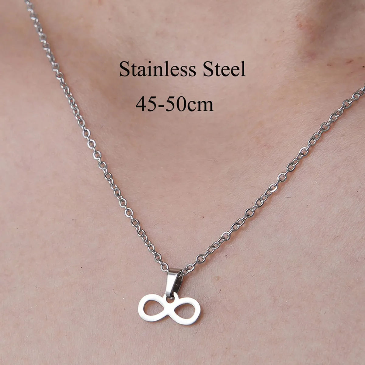 Wholesale Jewelry Casual Simple Style Infinity Life Tree 201 Stainless Steel Polishing Hollow Out Pendant Necklace