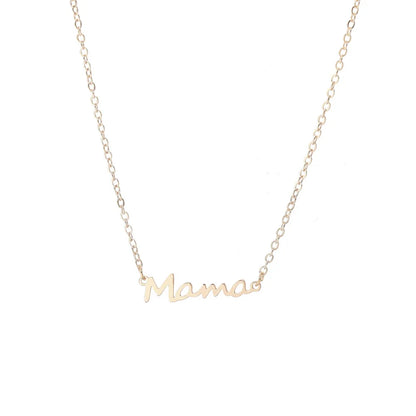 Wholesale Jewelry Casual Simple Style Letter Alloy Necklace