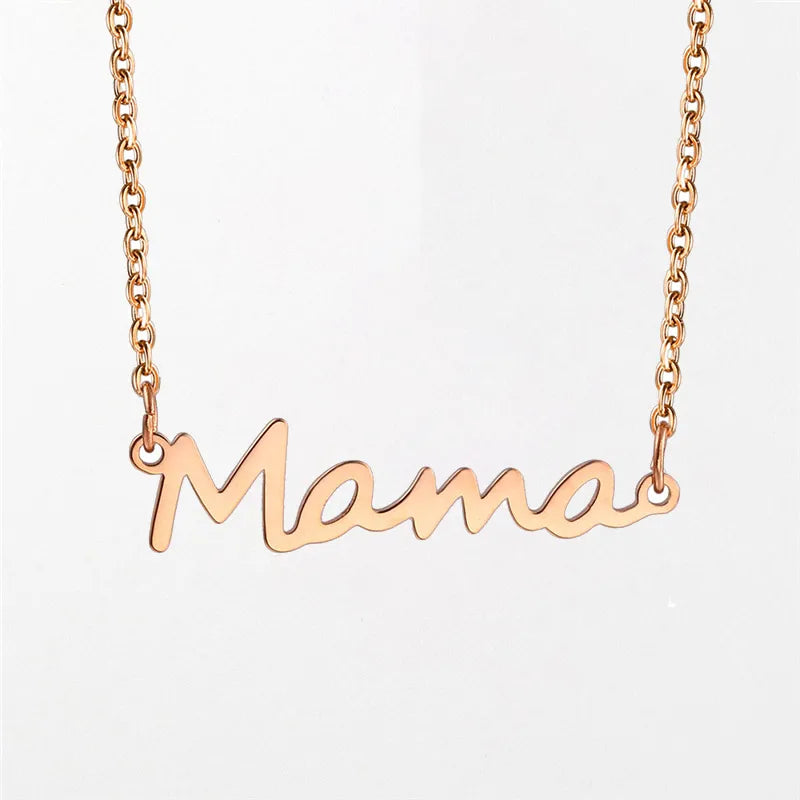 Wholesale Jewelry Casual Simple Style Letter Alloy Necklace