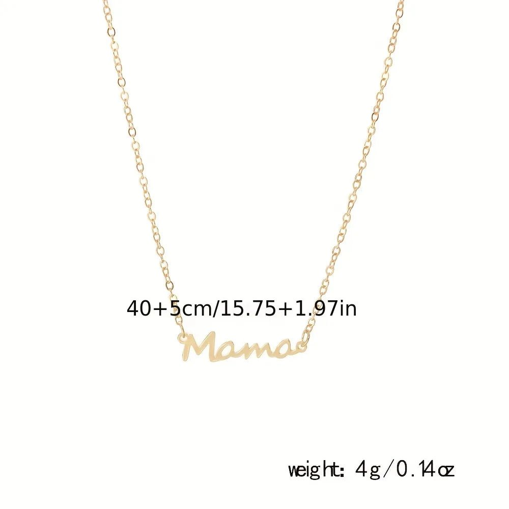 Wholesale Jewelry Casual Simple Style Letter Alloy Necklace