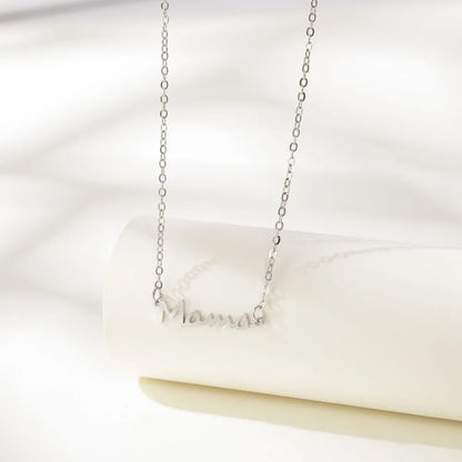 Wholesale Jewelry Casual Simple Style Letter Alloy Necklace