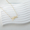 Wholesale Jewelry Casual Simple Style Letter Number 304 Stainless Steel 18K Gold Plated White Gold Plated Plating Pendant Necklace