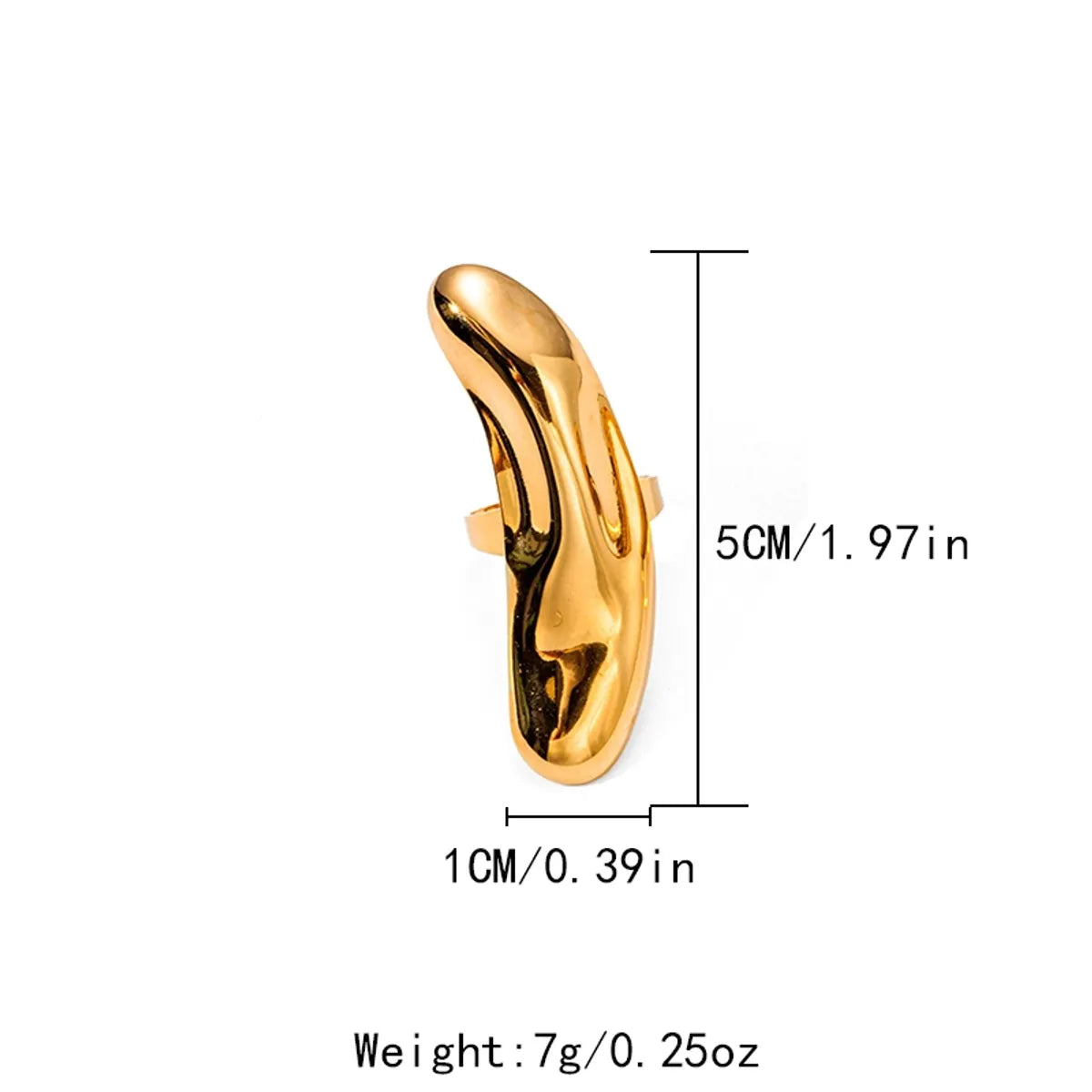 Wholesale Jewelry Casual Simple Style Roman Style Irregular 304 Stainless Steel 14K Gold Plated Open Rings