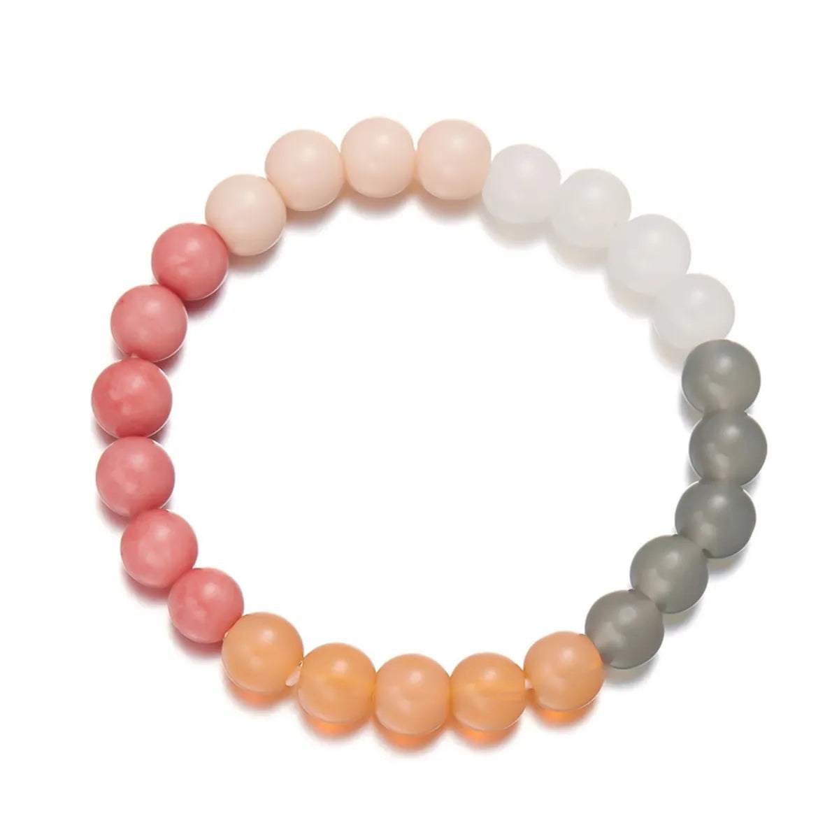 Wholesale Jewelry Casual Simple Style Round Natural Stone Beaded Knitting Bracelets