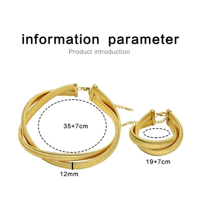 Wholesale Jewelry Casual Simple Style Solid Color 304 Stainless Steel Titanium Steel Gold Plated Bracelets Necklace