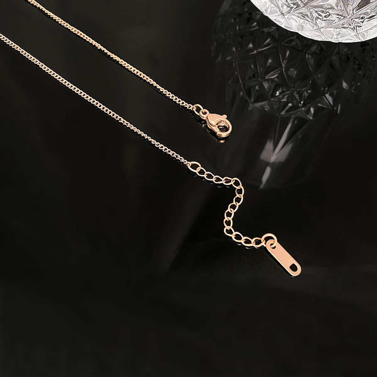 Wholesale Jewelry Casual Simple Style Solid Color 316L Stainless Steel  14K Gold Plated Necklace