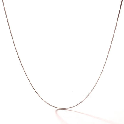 Wholesale Jewelry Casual Simple Style Solid Color Titanium Steel Necklace